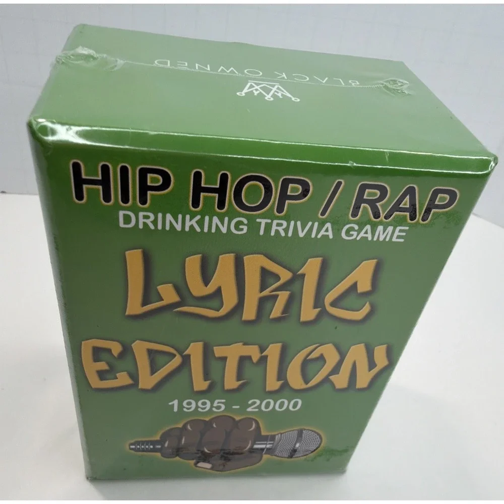 Hip Hop/ Rap Drinking Trivia Game Lyric Edition, 1995-2000 - Sealed New